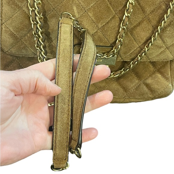 Vintage Camel brown Suede Michael Kors shoulder bag - Picture 7 of 10